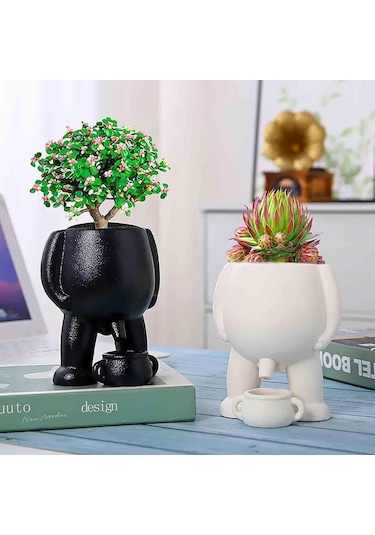 Lemestar Eğlenceli "çiş Yapan" Saksı - 19cm Seramik Bitki Yetiştirici Not: Başlık 111 Karakter Sınırına Uygundur