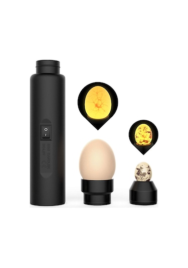 Qingmipy Led Soğuk Işık Yumurta Test Cihazı Tavuk Ördek Kaz Yumurtası Gelişim Kontrolü 100-240v Amerikan Standartı
