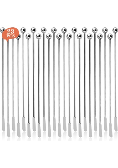 Maiyame Paslanmaz Çelik Çok Amaçlı Karıştırma Çubukları İle Pratik İçecek Hazırlama Gümüş