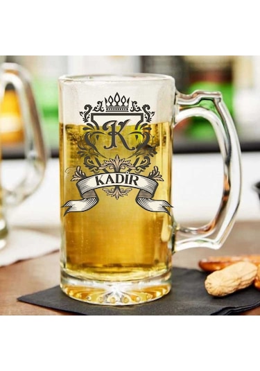 Kişiye Özel Tasarımlı Arjantin Bira Bardağı Kulplu Ve İsim Yazılı Özel Bardak