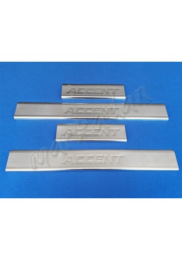 Hyundai Accent Blue Krom Kapı Eşiği 2011-2018 4 Parça Paslanmaz Ç