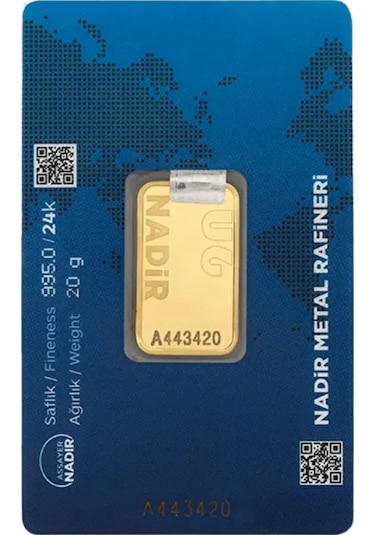 Nadirgold 20 Gr Külçe Altın