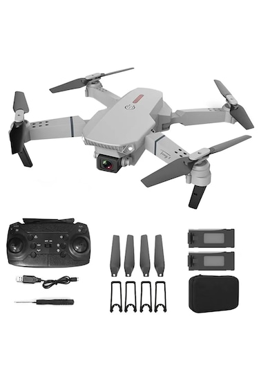 E88 4k Hd Çift Kameralı Drone App Kontrol Wifi Li Katlanabilir