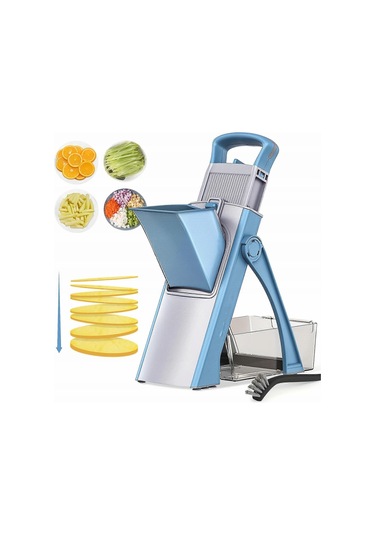 Mutfak İçin Sebze Doğrayıcı, Çıkarılabilir Bıçaklı Çok Fonksiyonlu Sebze Doğrayıcı, Yüksek Verimli Manuel Paslanmaz Çelik Bıçak Diğer