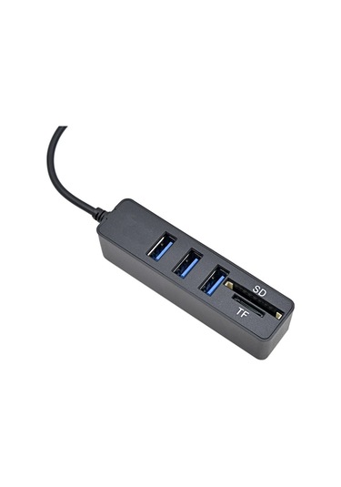 3 Port Usb 3.0 Çoklayıcı 2 İn 1 Hub Sd Tf Kart Okuyuculu 480 Mbps