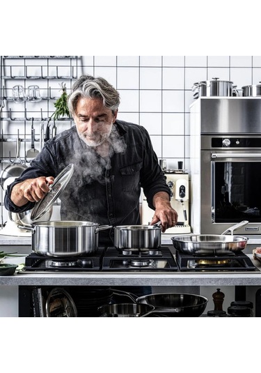 Kitchenaid Artısan Çelik 3 Katlı Kaserol 18cm Paslanmaz Çelik