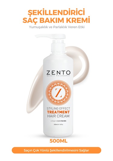 Zento Stylıng Effect Treatment Haır Cream P9 500 Ml