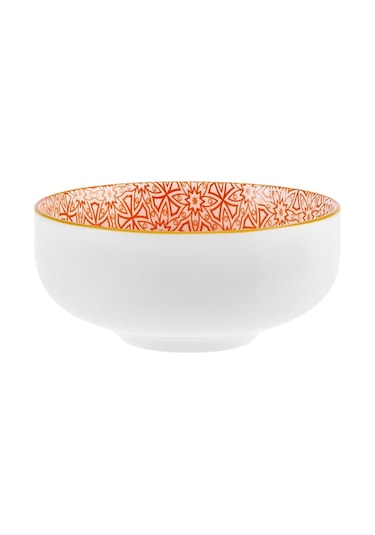 Karaca Floral Turuncu Round Çerezlik 10 cm