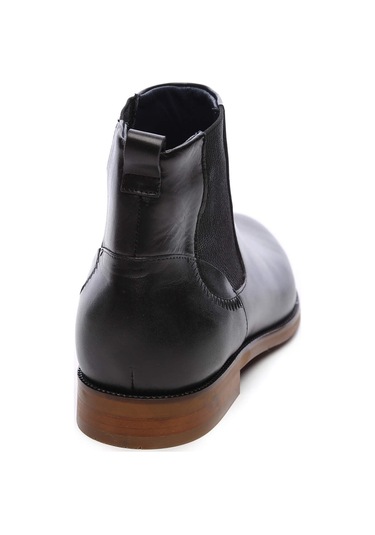 Tamer Tanca Erkek Hakiki Deri Siyah Deri Casual Bot 383 3655 B Erk Bot Sk19/20 Sıyah Dr Siyah