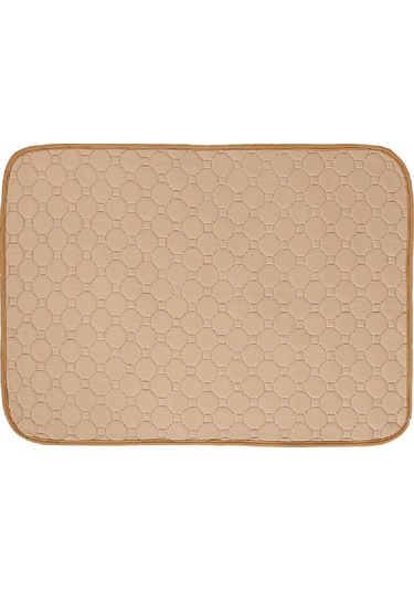 Lemestar Köpekler İçin Yeniden Kullanılabilir Su Geçirmez Emici Pee Pad - Koku Kontrolü, M Büyüklüğü, Bej Renk