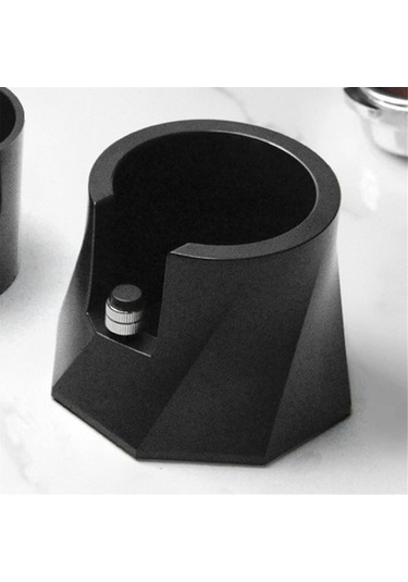 Metabagua Spiral Siyah Tamp Tabanı, Espresso Makinesi Sapı Saklama Tabanı, Yükseklik Ayarlanabilir, Kaymaz Taban 3xrdco Beyaz