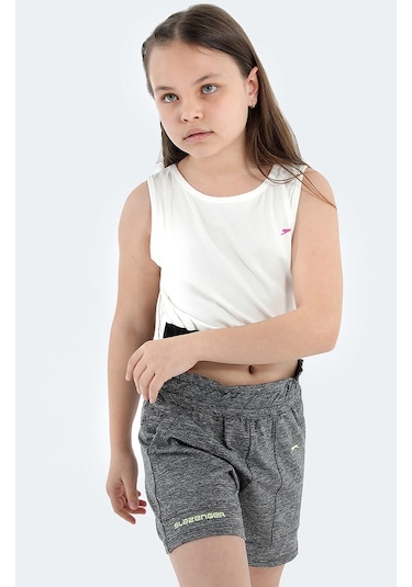 Slazenger DEVARAJ IN Kız Çocuk Şort Koyu Gri
