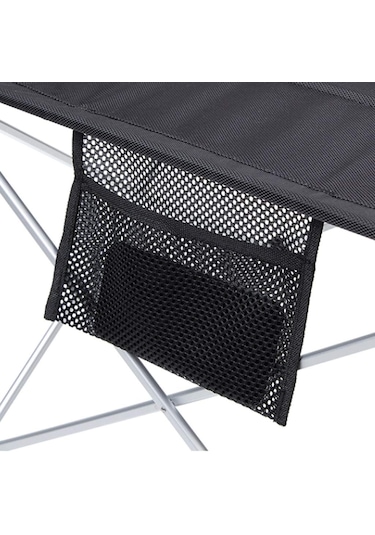 Katlanabilir Kumaş Kamp Ve Piknik Masası, Siyah, Geniş Model, 73 X 55 X 48 Cm Allmart