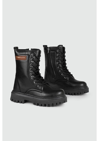 Ayakkabımood Wnt 5144 Termo Taban Kız Çocuk Bot Siyah