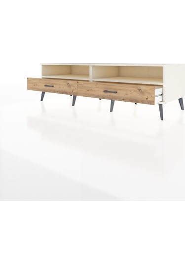 Kronos Tv Ünitesi 2 Raflı 2 Çekmeceli 176x59x51 Aytaşı-aytaşı/çam Aytası/atlas Çam