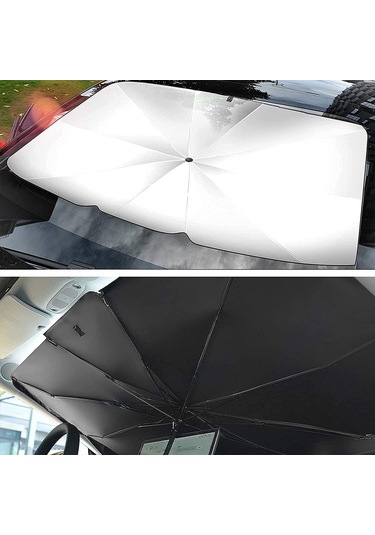 Araba Ön Camı Güneşlik Şemsiyesi, Dayanıklı Çelik Yapı Ve Katlanabilir Güneşlikler İçin Kolay Saklama Özelliğiyle Gizlilik Artırıcı Diğer