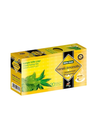 Shiffa Home Naneli Limonotlu Karışık Bitki Süzen Poşet Çay 20 x 2 G