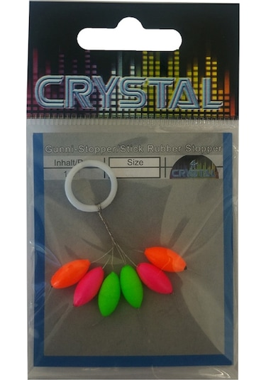 Crystal Renkli  Kauçuk Stopper No.3 (6'lı)
