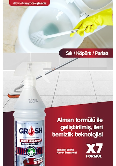 Ultra Güçlü Banyo Temizleyici Ve Kireç Çözücü Sprey Büyük Boy