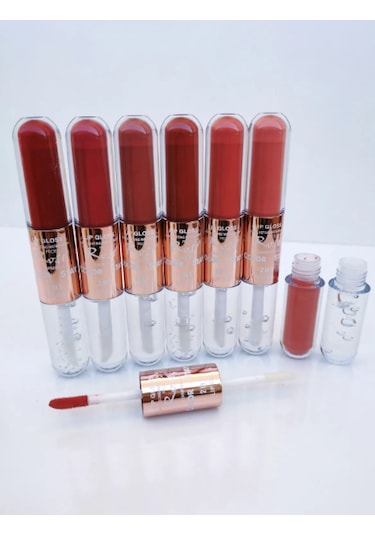 Roesia Rose Cosmetics Unlimited Double Dudak Parlatıcısı ve Ruj 6'lı