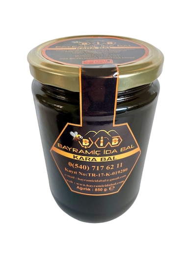 Bayramiç İda Bal Kara Bal 850 G