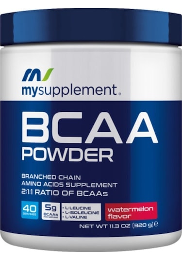 Amino Asit Bcaa Powder Karpuz Aromalı Bcaa - 320gr - 40 Servis Branched Chaın Amıno Acid Aromasız