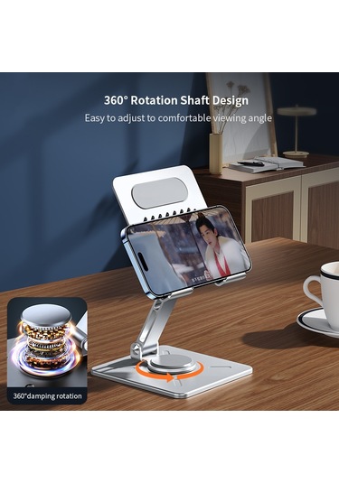 Cbtx Xundd Xdho-027 Döndürülebilir Katlanabilir Masaüstü Tutucu Tablet Standı - Gri