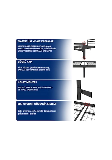 Aksviva Buhara Çift Kişilik Ferforje Metal Karyola