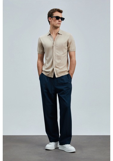 Lufian Hector Erkek Modal Karışımlı Kazak Bej Bej 111090132100550 Bej