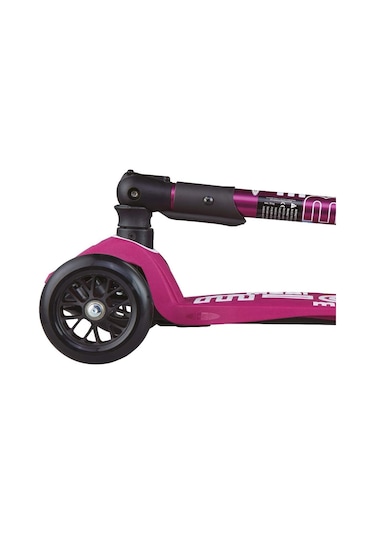 Micro Maxi Deluxe Foldable 3 Tekerlekli Scooter LED Fuşya