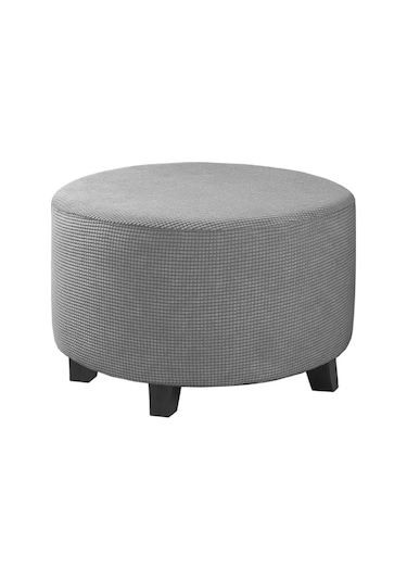 Açık Gri Streç Osmanlı Slipcovers  Oturma Odası İçin Kapakları Koruyun M