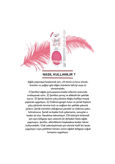 Ağda Bandı Hassas Ciltler İçin Bacak & Vücut Bölgesi 24 Adet