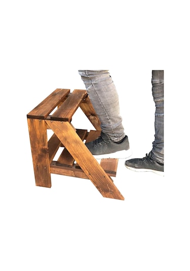 Merdiven Tabure Ahşap Basamak Yükseltici 6032