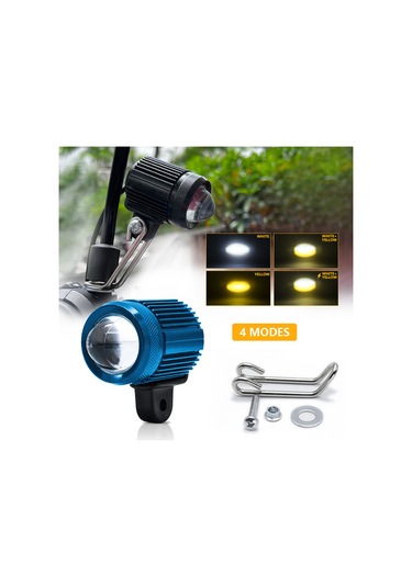 Padalink Çift Renkli 6000k Beyaz 3000k Sarı 30w Led Motosiklet Farı - Araç, Kamyon, Atv İçin