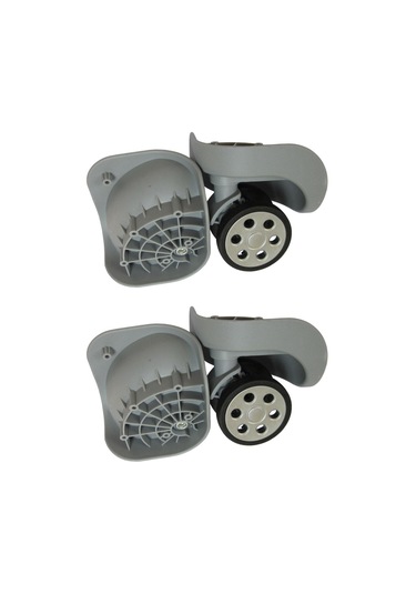 Suntek Bagaj Tekerlekleri Bavul Döner Tekerler Aksesuarları Gri