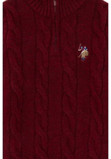 U.s. Polo Assn. Erkek Çocuk Bordo Kazak /triko 50297422-vr014 Bordo