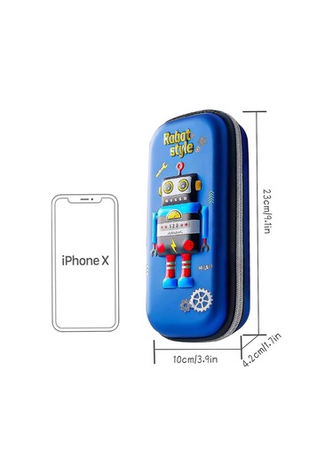 3d Robot Kalem Kutusu Kalem Kesesi Su Geçirmez Kalem Kutusu Çantası Çocuklar Erkek Okul Öğrencileri İçin Çok Renkli