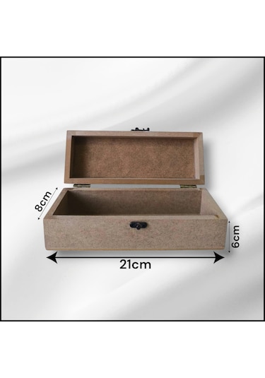 Ahşap-boyanabilir-klipsli-takı-saat Kutusu