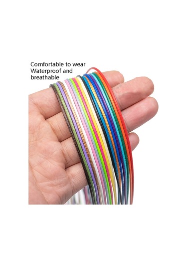 100 Adet Kristal Kolye Kolye Halat Takı Kordon Koyu Yeşil Çok Renkli