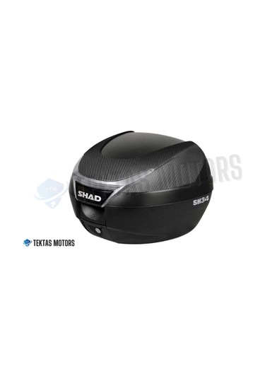 Shad34 Carbon Sh-34 34lt Carbon Motosiklet Çanta Siyah