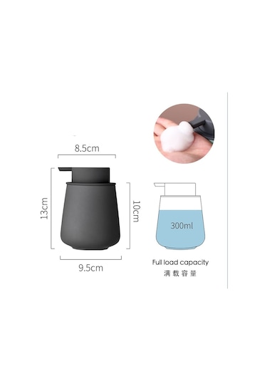 Köpük Dispenseri - 300ml Seramik Silikon Ovma Dispenseri Gri