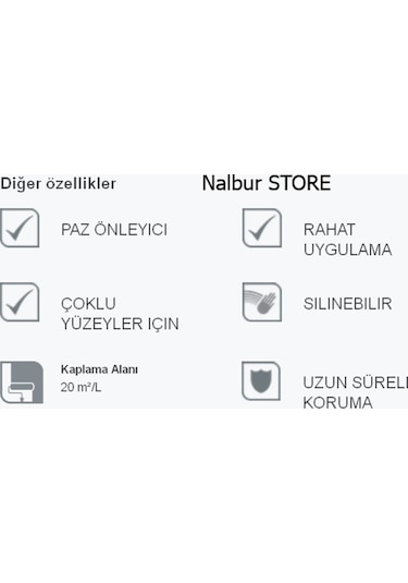 Marshall Enamel(Dekoratif) Parlak Yağlı Boya Krem 0.75Lt=1Kg-Ahşa