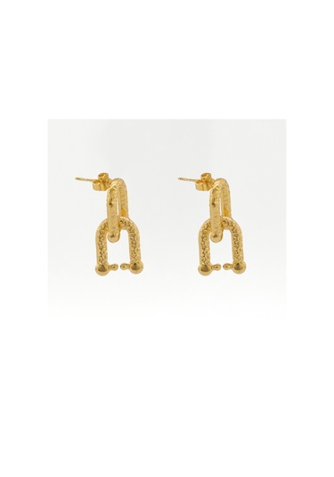 Çelik Küpe Altın Kaplama Kadın Unk-802 Altın