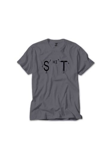 Shit Gri Tişört Gri