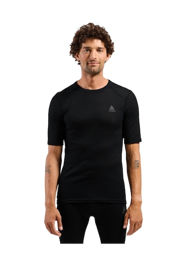 Odlo Actıve Warm Bl Top Crew Neck S/s 6000 Siyah