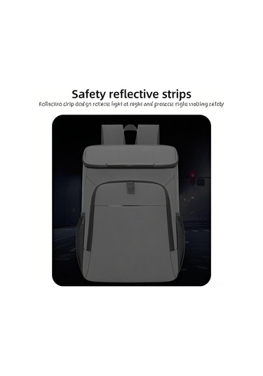 Teltree 24l Isı Ve Soğuk Tutucu Sırt Çantası - İçten Izolasyonlu, Sızıntısız, Oxford Kumaş - Piknik, Kamp, Outdoor Aktivite İçin Gri Gri