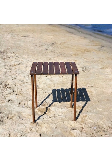 Bag The Joy Ahşap Masa Sandalye Seti Kahverengi-koyu Gri-50 50 50 Koyu Gri