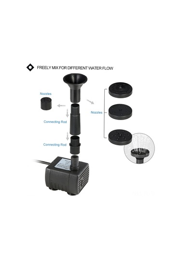 Lemestar Güneş Enerjili Sürekli Akışlı Su Pompa - Yüksek Verimli, Hızlı Başlangıç, 150l/h Akış, 50cm Lifting, Çevre Dost, Uzun Ömürlü