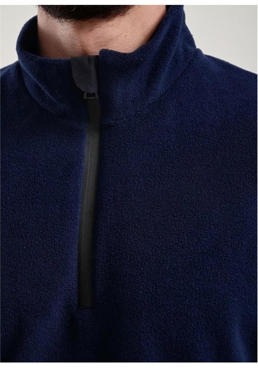 Exuma Yarım Fermuarlı Polar 2312001-ındıgo İndigo