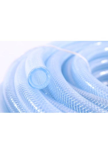 Süper Örgülü Şeffaf Hortum İç Çap 12,5 Mm 1/2'' 100metre